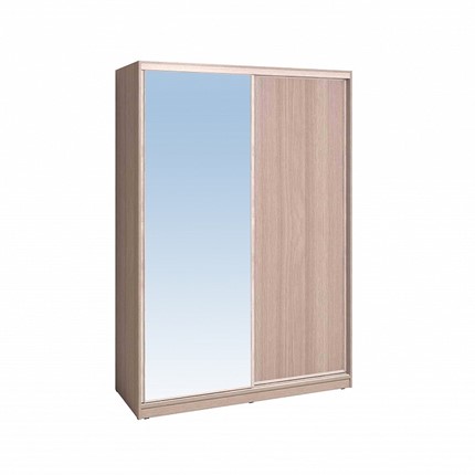 Шкаф 1600 Домашний Зеркало/ЛДСП, Ясень шимо светлый в Тамбове - изображение