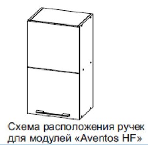 Кухонный шкаф барный Модус, Ш600б/720, (Aventos HF), галифакс в Тамбове - предосмотр 2