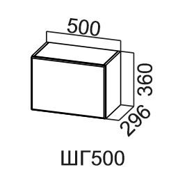 Навесной шкаф Модус, ШГ500/360, галифакс в Тамбове - предосмотр