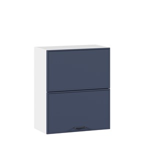 Навесной горизонтальный шкаф 600 комбинированный Индиго ЛД 298.970.000.125, Белый/Тёмно-синий в Тамбове