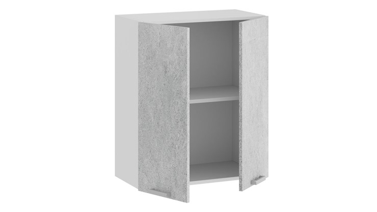 Навесной кухонный шкаф Гранита 1В6 (Белый/Бетон снежный) в Тамбове - изображение 1