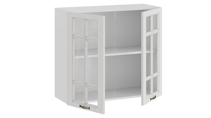 Кухонный навесной шкаф Лина 1В8С (Белый/Белый) в Тамбове - изображение 1