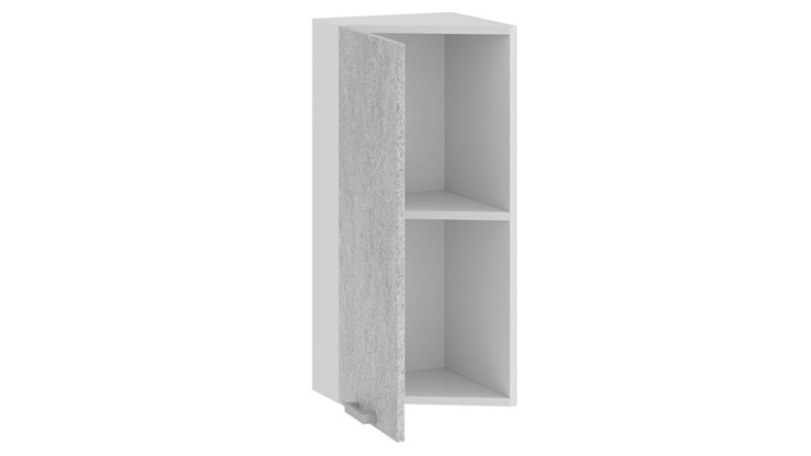 Торцевой кухонный шкаф Гранита 1В3Т (Белый/Бетон снежный) в Тамбове - изображение 1