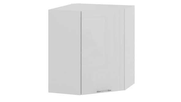 Кухонный шкаф угловой Весна 1В6У (Белый/Белый глянец) в Тамбове - изображение