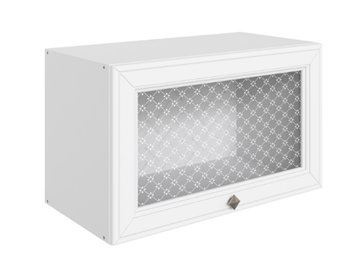 Навесной кухонный шкаф Мишель L600 Н360 (1 дв. рам.) эмаль (белый/белый) в Тамбове