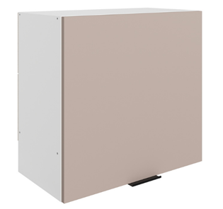 Кухонный навесной шкаф Стоун L600 Н566 (1 дв. гл.) (белый/грей софттач) в Тамбове