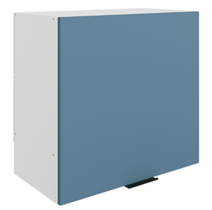 Шкаф навесной под вытяжку Стоун L600 Н566 (1 дв. гл.) (белый/изумруд софттач) в Тамбове