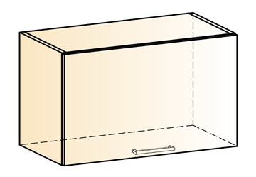 Шкаф навесной Яна L600 Н360 (1 дв. гл.) в Тамбове