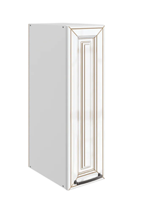 Кухонный шкаф Атланта L200 H720 (1 дв. гл.) эмаль (белый/белый глянец патина золото) в Тамбове