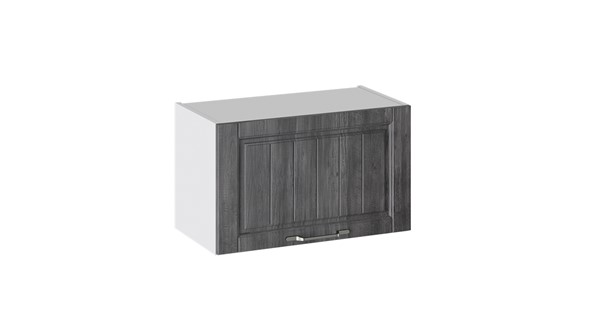 Кухонный навесной шкаф Прованс (Белый глянец/Санторини темный) В_36-60_1ДО в Тамбове - изображение