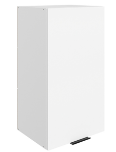 Навесной шкаф Стоун L400 Н720 (1 дв. гл.) (белый/джелато софттач) в Тамбове