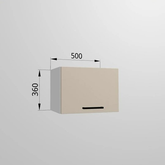 Настенный шкаф ВГ 50, Сатин/Белый в Тамбове - изображение 1