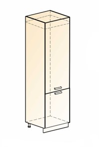 Шкаф-пенал под холодильник Бостон L600 (2 дв. гл.) в Тамбове