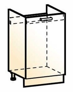 Шкаф рабочий под мойку Стоун L500 (1 дв. гл.) в Тамбове