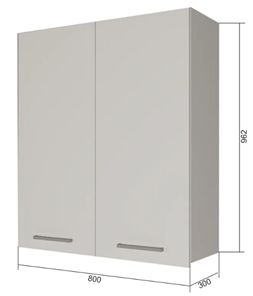 Сушильный шкаф на кухню ВС9 80, МДФ Софт бирюза/Белый в Тамбове