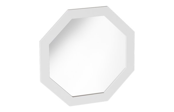 Зеркало настенное Калгари Дуб натуральный светлый/Белый матовый в Тамбове - изображение