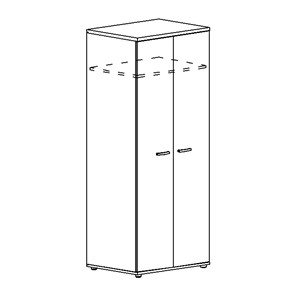 Шкаф для одежды глубокий Albero (78х59х193) в Тамбове