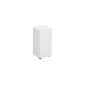 Шкаф для документов низкий узкий закрытый Комфорт КФ, белый премиум (40x38x84) К.508 ДШ в Тамбове