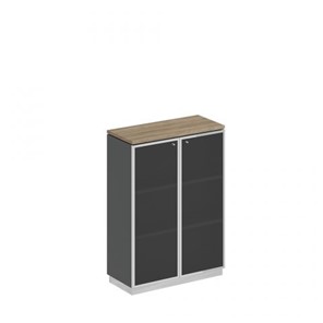 Шкаф для документов средний стекло в рамке Speech Cube (90x40x124.6) СИ 319 ДС АР ХР в Тамбове