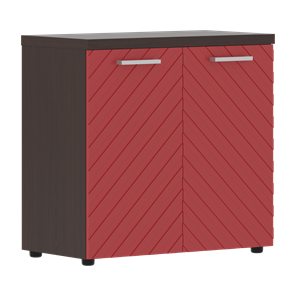 Шкаф с дверцами TORR LUX TLLC 85.1 с глухими малыми дверьми и топом 854х452х833 Венге Магия/ Красный в Тамбове