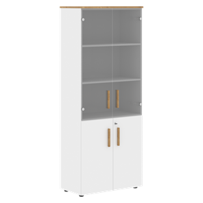 Шкаф комбинированный FORTA Белый-Дуб Гамильтон FHC 80.2(Z) (798х404х1965) в Тамбове