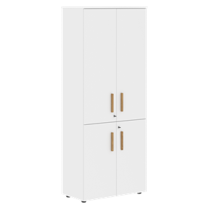 Широкий шкаф высокий FORTA Белый FHC 80.3(Z) (798х404х1965) в Тамбове