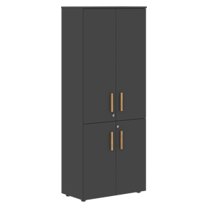 Шкаф комбинированный FORTA Черный Графит FHC 80.2(Z) (798х404х1965) в Тамбове