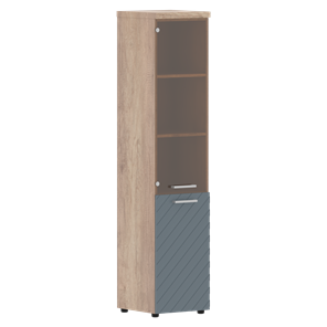 Шкаф TORR LUX TLHC 42.2 R колонка комбинированная с топом 435х452х1958 Дуб Каньон/ Серо-голубой в Тамбове