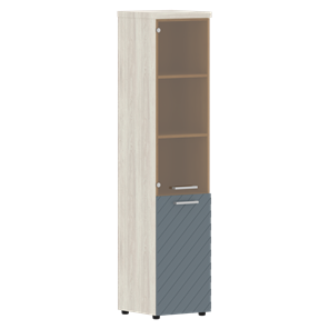 Шкаф-стеллаж TORR LUX TLHC 42.2 R колонка комбинированная с топом 435х452х1958 Сосна Эдмонт/ Серо-голубой в Тамбове