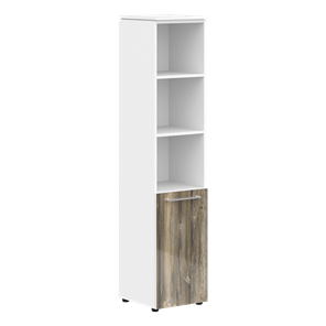 Шкаф высокий MORRIS  Дуб Базель/ Белый MHC 42.5  (429х423х1956) в Тамбове