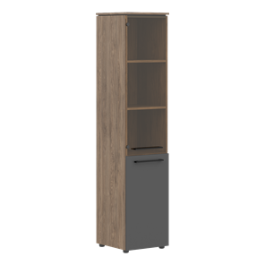 Шкаф колонка комбинированная MORRIS TREND Антрацит/Кария Пальмира MHC  42.2 (429х423х1956) в Тамбове
