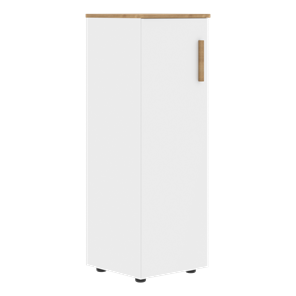 Шкаф колонна средний с левой дверью FORTA Белый-Дуб Гамильтон  FMC 40.1 (L) (399х404х801) в Тамбове