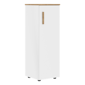 Средний шкаф колонна с глухой дверью правой FORTA Белый-Дуб Гамильтон  FMC 40.1 (R) (399х404х801) в Тамбове