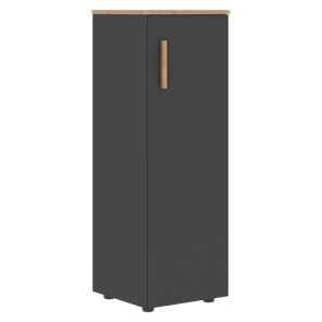 Средний шкаф колонна с правой дверью FORTA Графит-Дуб Гамильтон   FMC 40.1 (R) (399х404х801) в Тамбове