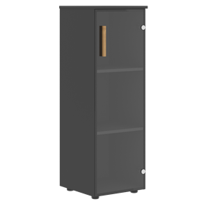 Средний шкаф колонна со стеклянной дверью правой FORTA Черный ГрафитFMC 40.2 (R) (399х404х801) в Тамбове
