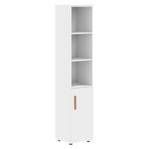 Высокий шкаф колонна с глухой малой дверью правой FORTA Белый FHC 40.5 (R) (399х404х1965) в Тамбове