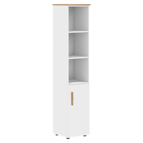Высокий шкаф с глухой средней дверью  правой FORTA Белый-Дуб Гамильтон FHC 40.5 (R) (399х404х1965) в Тамбове
