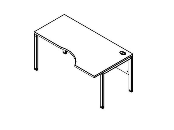Письменный стол XMCET 149R, правый, 1400х900х750 в Тамбове - изображение