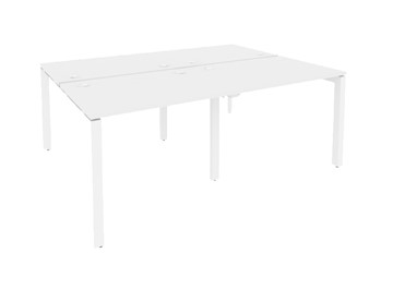 Офисный стол на металлокаркасе O.MP-D.RS-4.1.7 Белый/Белый бриллиант в Тамбове