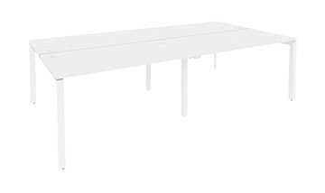 Письменный стол O.MP-D.RS-4.3.8 Белый/Белый бриллиант в Тамбове
