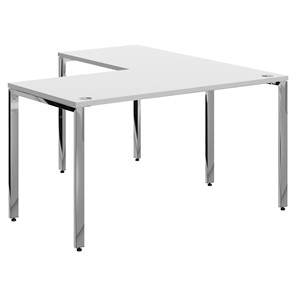 Письменный угловой  стол для персонала левый XTEN GLOSS  Белый  XGCT 1415.1 (L) (1400х1500х750) в Тамбове