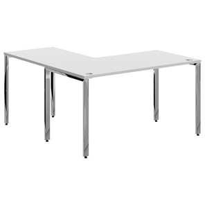 Письменный угловой  стол для персонала правый XTEN GLOSS  Белый  XGCT 1415.1 (R) (1400х1500х750) в Тамбове