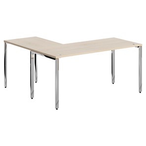 Письменный угловой  стол для персонала правый XTEN GLOSS  Бук Тиара XGCT 1615.1 (R) (1600х1500х750) в Тамбове