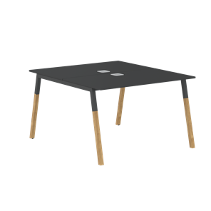 Переговорный стол FORTA Черный Графит-Черный Графит-Бук  FWST 1113 (1180x1346x733) в Тамбове