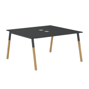 Переговорный стол FORTA Черный Графит-Черный Графит-Бук  FWST 1313 (1380x1346x733) в Тамбове