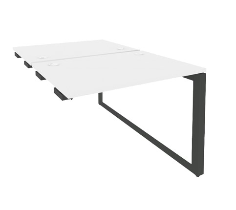 Приставной стол к тумбе O.MO-D.SPR-1.7 Антрацит/Белый бриллиант в Тамбове - изображение