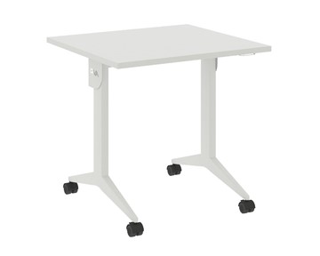 Складной мобильный стол X.M-0.7, Металл белый/Белый бриллиант в Тамбове