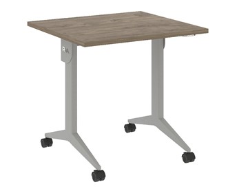 Складной мобильный стол X.M-0.7, Металл серый/Тиквуд темный в Тамбове