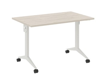 Мобильный стол X.M-3.7, Металл белый/Денвер светлый в Тамбове