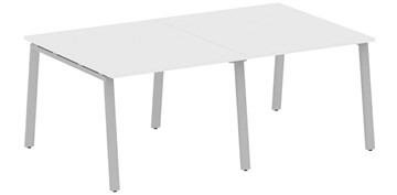 Стол для переговорки БА.ПРГ-2.2, Белый/Серый в Тамбове